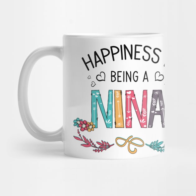 Happiness Is Being A Nina Wildflowers Valentines Mothers Day by KIMIKA